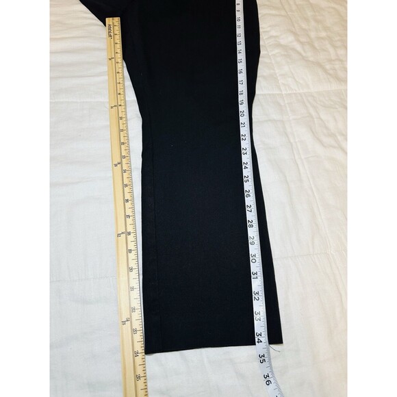 Anthropologie The Essential Slim Black Straight Crop Pants Women's SIZE 16 - Picture 9 of 9